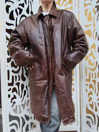 Trench in vera pelle Vintage Unisex