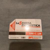 Scheda telefonica "La scheda enigmistica"