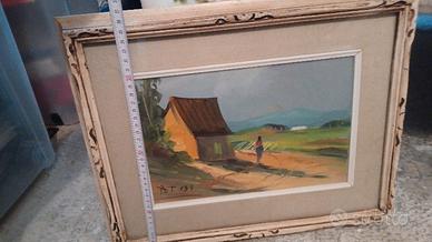 Paesaggio olio su tela  
