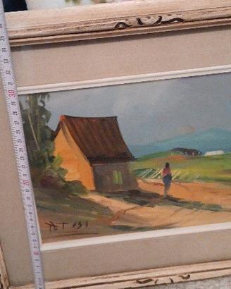Paesaggio olio su tela  