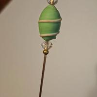 Pin spillone in vetro satinato