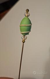 Pin spillone in vetro satinato