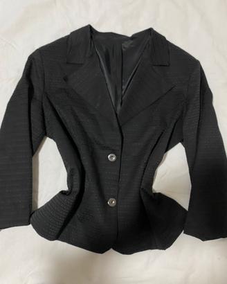 Blazer elegante nero donna made in italy XXL