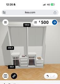 Accessori per armadio ikea Pax