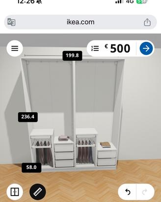 Accessori per armadio ikea Pax