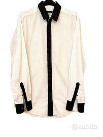 Camicia bianca a righe sottili ,linea Gold ( slim