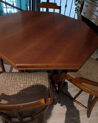 Set Tavolo Ottagonale Progetto di Restauro