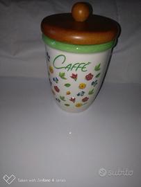 BARATTOLO PER CAFFÈ IN CERAMICA CON COPERCHIO DI L