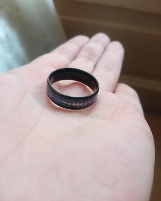 Anello Fede Nuovo Uomo Meteorite Tungsten