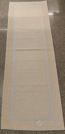 TAPPETO CELESTE ECRÙ NIDO D'APE 161x54 SARDO