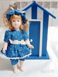 Bambola e cabina spiaggia Dolls House collection