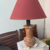 Lampada da tavolo vintage in marmo
