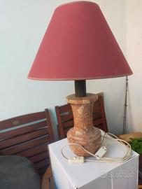 Lampada da tavolo vintage in marmo