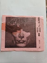 biglietto concerto Renato Zero 1980