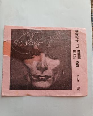 biglietto concerto Renato Zero 1980