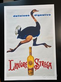 Poster Liquore Strega 33 × 48 cm liberty vintage