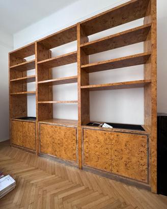 Libreria in legno di radice di olmo (Willy Rizzo)