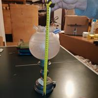 Lampada Tavolo Lanterna Vintage Vetro Satinato