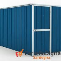 deposito attrezzi giardino 175x307cm 5,4mq blu