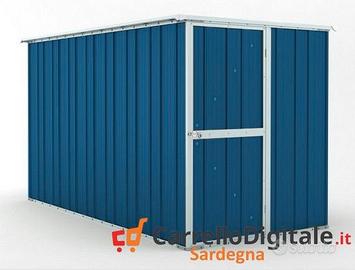 deposito attrezzi giardino 175x307cm 5,4mq blu