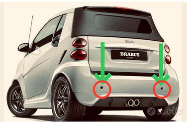 Ricambio smart 451 tappi paraurti