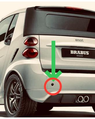 Ricambio smart 451 tappi paraurti