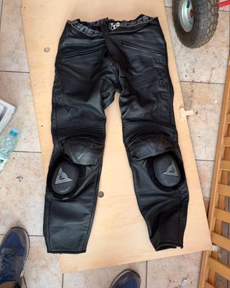 Pantaloni moto Dainese in pelle taglia 54