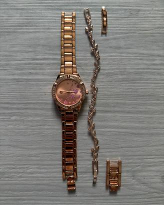 Orologio Auriol con bracciale + pezzi di ricambio