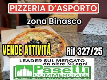 In zona Sud di Milano, Binasco, PIZZERIA D'ASPORTO