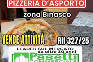 In zona Sud di Milano, Binasco, PIZZERIA D'ASPORTO