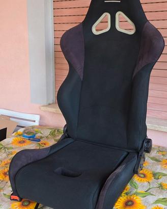 Sedile sportivo OMP tessuto/alcantara