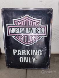 Vecchia targa metal H. D. 