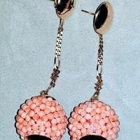 ORECCHINI ORO E CORALLO