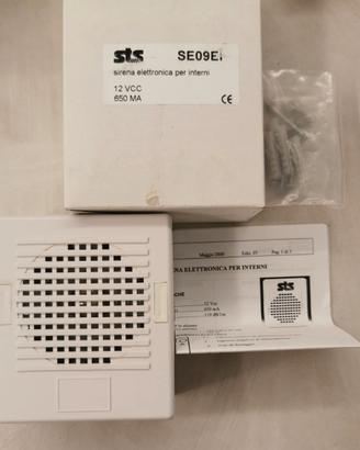 STS SE09EI - Sirena piezoelettrica da interno