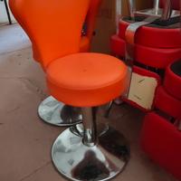 sgabello girevole arancione