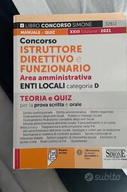 Libri concorso istruttore direttivo e funzionario