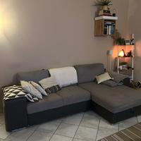 Divano apribile,3 sedute con penisola a sinistra e