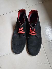Shoeprimo Desert Boot // Red Laces // Black  42