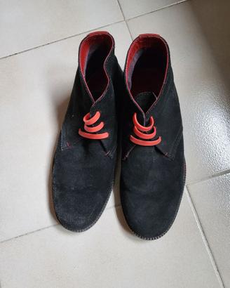 Shoeprimo Desert Boot // Red Laces // Black  42