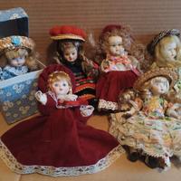 Bambolina ceramica 6 pz. euro 7 cad.