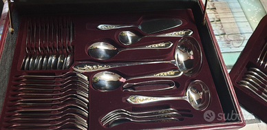 Valigia posate nivella incisione oro