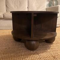 Tavolino rotondo legno