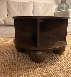 Tavolino rotondo legno