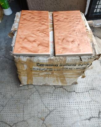 Piastrelle ceramica 10×20 colore cotto – 200 pezzi