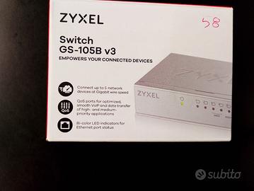 Switch Gigabit Ethernet da tavolo Zyxel GS-105B V3