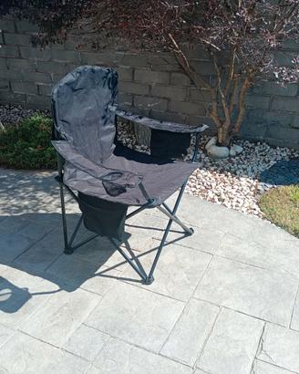 sedia da campeggio XL  mare  pesca imbottita,