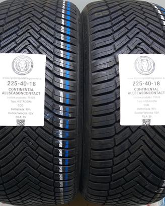 2 GOMME 225 40 18 CONTINENTAL A75105