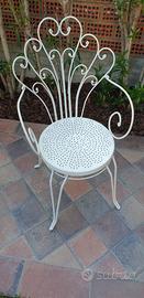 Sedie in ferro battuto