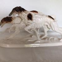 Porcellana Borzoi levriero