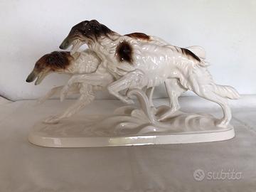 Porcellana Borzoi levriero